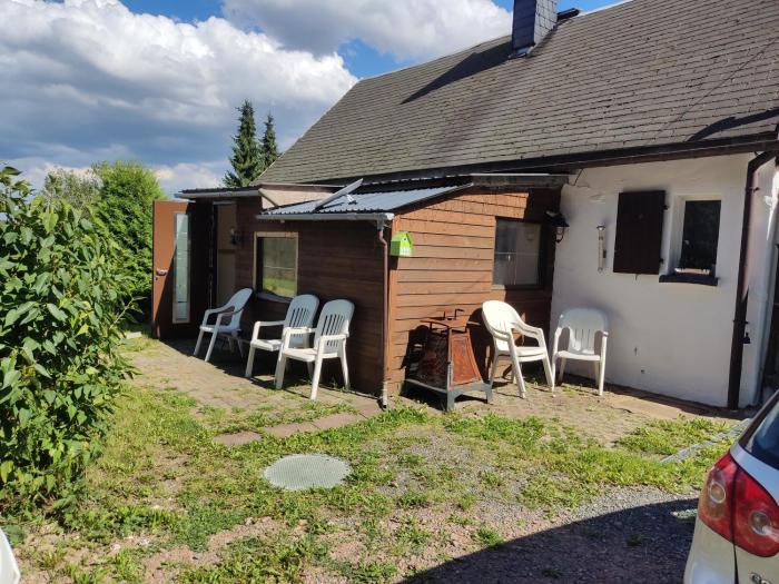 Landhaus in Alleinlage, Panoramablick, Kaminofen zum selber heizen