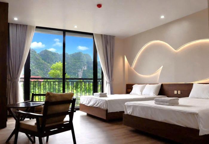 Hidden Green Hotel Tam Coc - Rooftop Pool With Mountain View