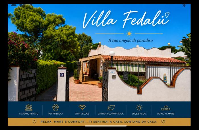 Villa Fedalù mare relax tramonti vicino Palermo