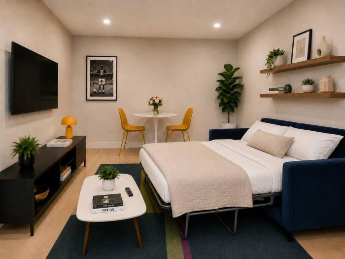 1BR DT Houston Sleeps 4