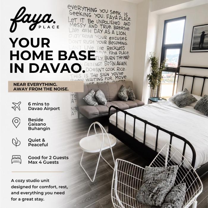 Modern Davao Condo Beside Malls, 6 Mins to Davao Airport