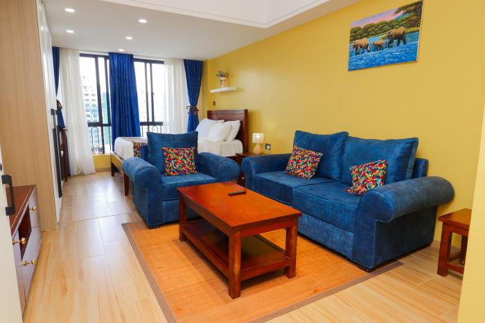 Modern Kilimani Studio with a Pool Gym and Fast Wifi