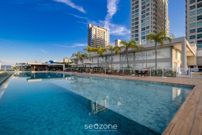 Apt 3Q Cond. Pé na Areia churrasq jacuzzi SHC0905