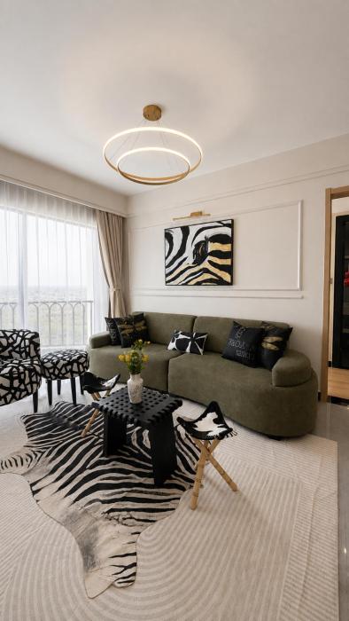 LaMaison- 2 Bedroom,8 Minutes from JKIA Airport & SGR, National Park Views,Pool & Gym Overlooking the Park