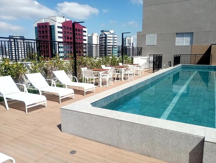 Apê Novo com Piscina e Academia 300m do Metrô - Centro, SP Expo, Cetrus, Paulista