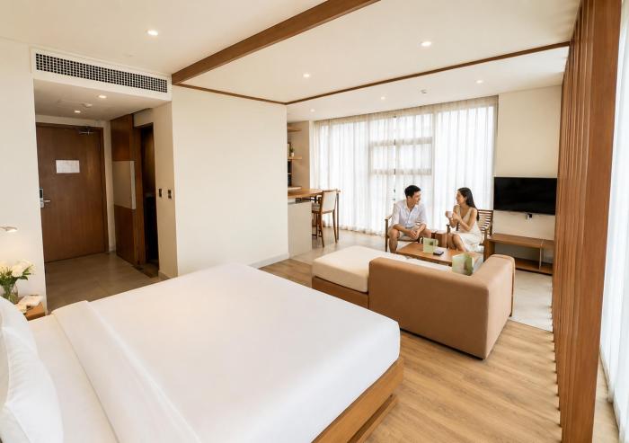 Căn hộ nghĩ dưỡng trực diện biển Mỹ Khê