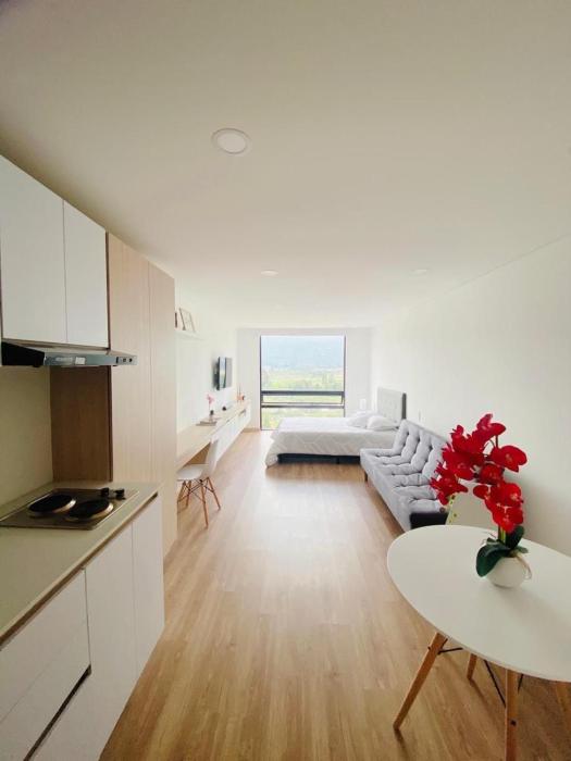Moderno apartamento con hermosa vista a la montaña