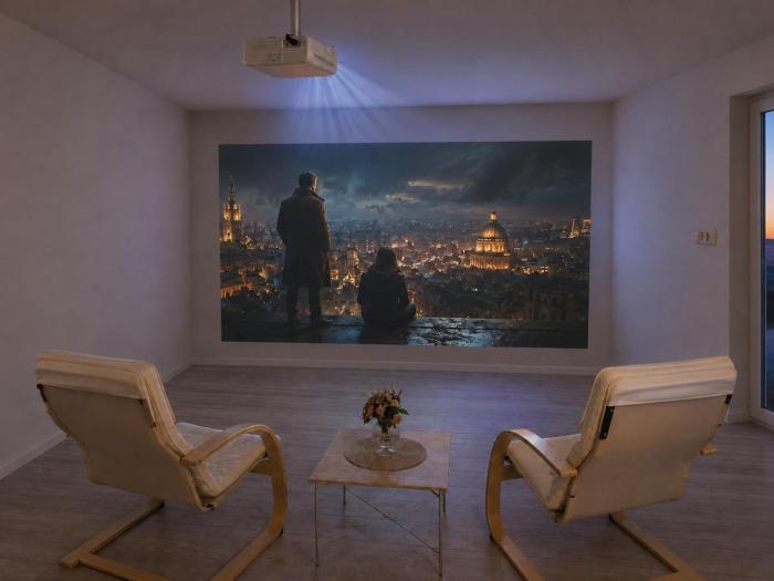 Apartment with private cinema and large balcony