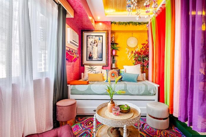 Bilay Magenta 2Br BOHO style free parking can cook