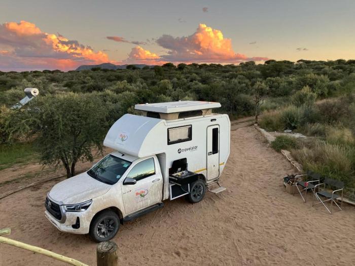 BellaTiny Campsite with camping cabin for 4