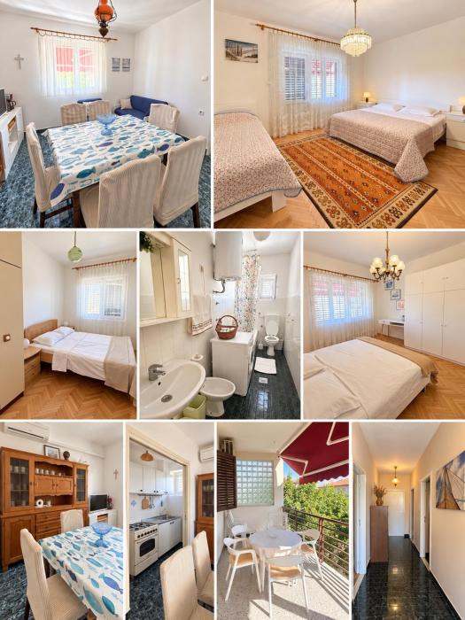 Spacious retro 3-bedroom home 130m2 in Zadar, Puntamika Borik beach area