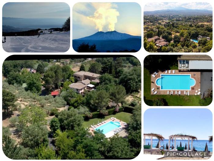 Etna Glicine Retreat - Exclusive Estate with Private Pool for Destination Birthdays, Family Reunions & Events between Mount Etna, Taormina and the Sea! Up to 20 guests!