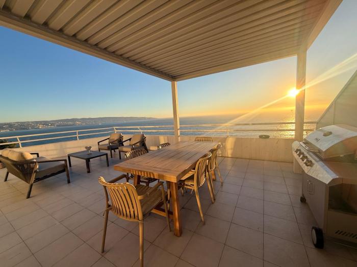 Departamento remodelado gran vista al mar Reñaca