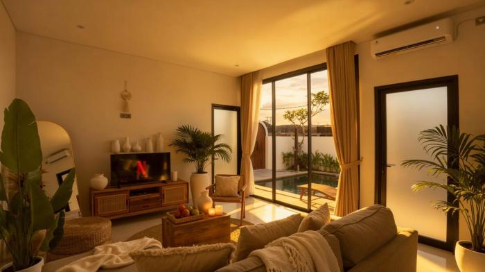 STUNNING 2BR BOHO-TROPICAL VILLA IN PERERENAN - FULLY Furnished !!!