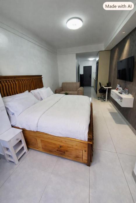 Sunscape Vista II - New Rise Spacious Studio near JKIA, SGR, Self Checkin, WIFI, Gym and Pool