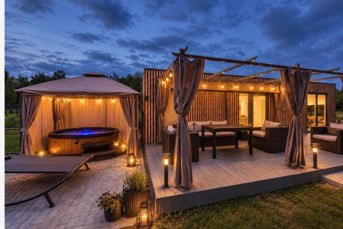 Mazurskie domki, jacuzzi dostęp do plaży prywatnej