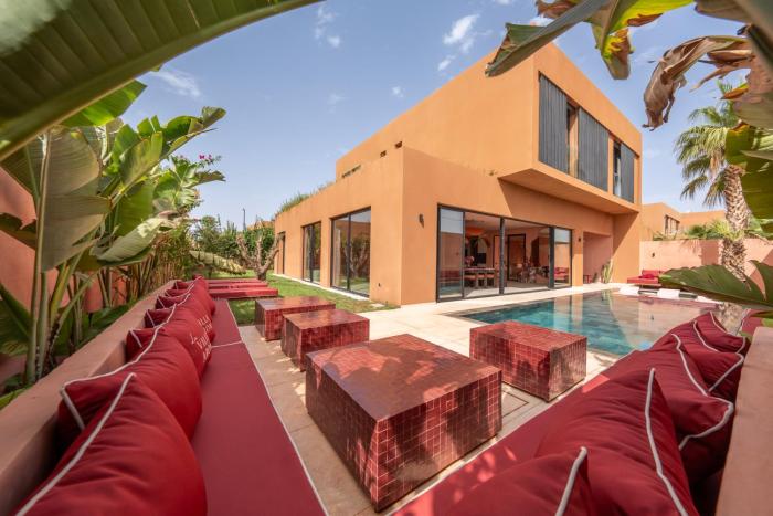 Villa Aron - 5 Suites Luxe - Piscine Chauffée - Petit Déjeuner Inclus - Centre Marrakech