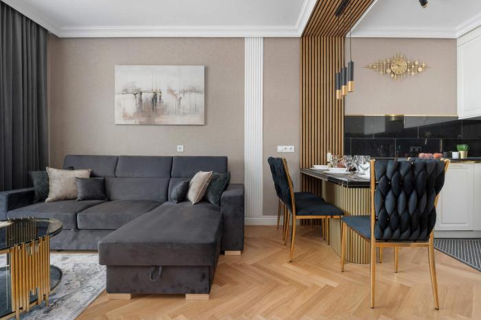 Klimatyzowany Apartament z Dostępem do Tarasu na Dachu w Ciechocinku by Renters Prestige