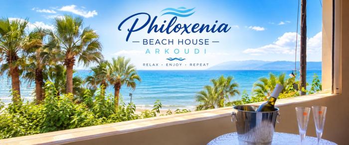 Philoxenia! Beachfront House with Garden on the Sand
