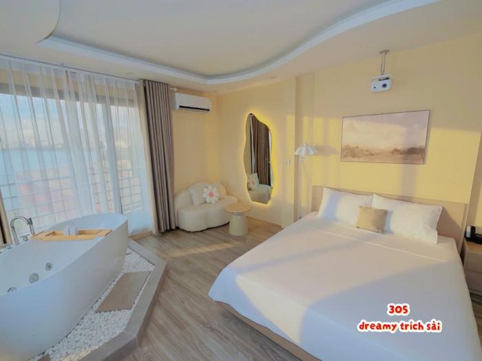 Dreamy homestay trích sài -bồn tắm sục-view hồ- máy chiếu -35m2