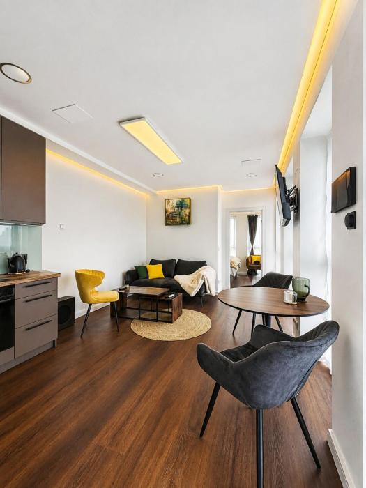 NEW Luxury 2BR Apartment with Sonos Sound, LED Ambience & Air Conditioning in Kaunas, Freda