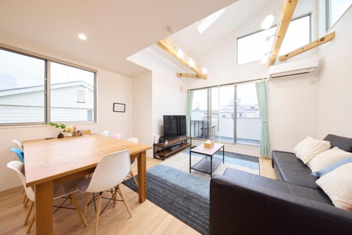 Shonan Surf House 海まで徒歩7分 湘南茅ヶ崎の一棟貸 専用デッキ 3ldk ロフト 江の島 鎌倉 最大7名 駐車場付