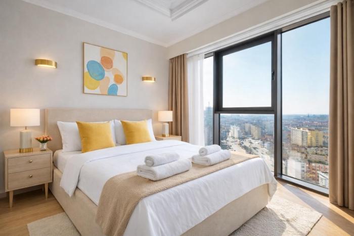 Hanza Tower FAMILY 19 Apartments SPA & POOL & JACUZZI & SAUNA