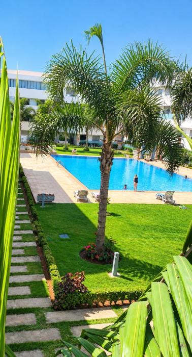 Propriété de vacances Mohamedia Mansouria résidence Privée vue piscine Plages Mimosas Sablettes