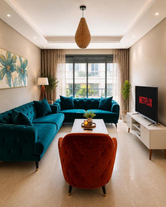 VIVASTAY CASABLANCA - Appartement de luxe en face gare train Oasis