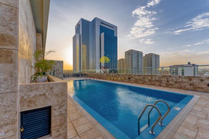 Top Floor 7 Star 1BR w Views and Rooftop Pool in Westlands