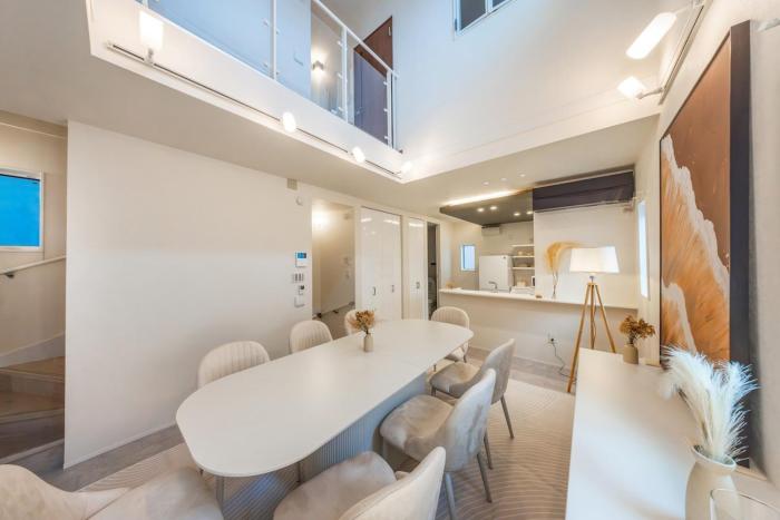 New Luxury Villa, 8 people, 6 mins to station, Nordic x Japanese aesthetics rooftop, Skytree tram 4 mins