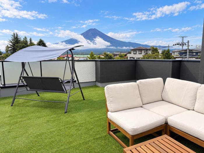 New Open Fuji 蔵 月河口湖駅徒歩7分新築 富士山を望む屋上展望テラス