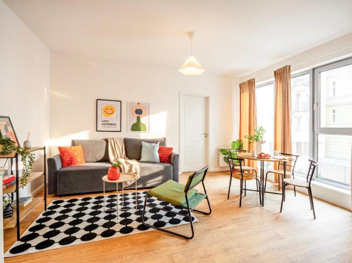 Bright - Bedroom Apartment for 5 - Prague Center