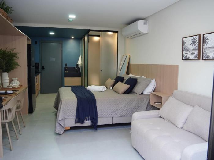 Flat pe na areia com Jacuzzi Jd Ocenaia