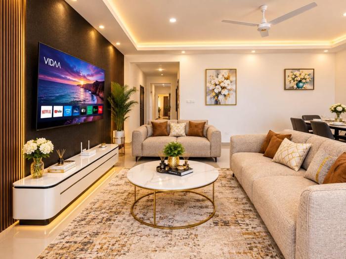 Crowne Paradise Homes Spacious 3-Bedroom Apartment Near Nyali Beach with Oceanic View
