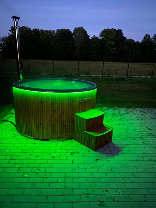 Poleskie zacisze, domek czapla na wyłączność, kominek, balia,sauna