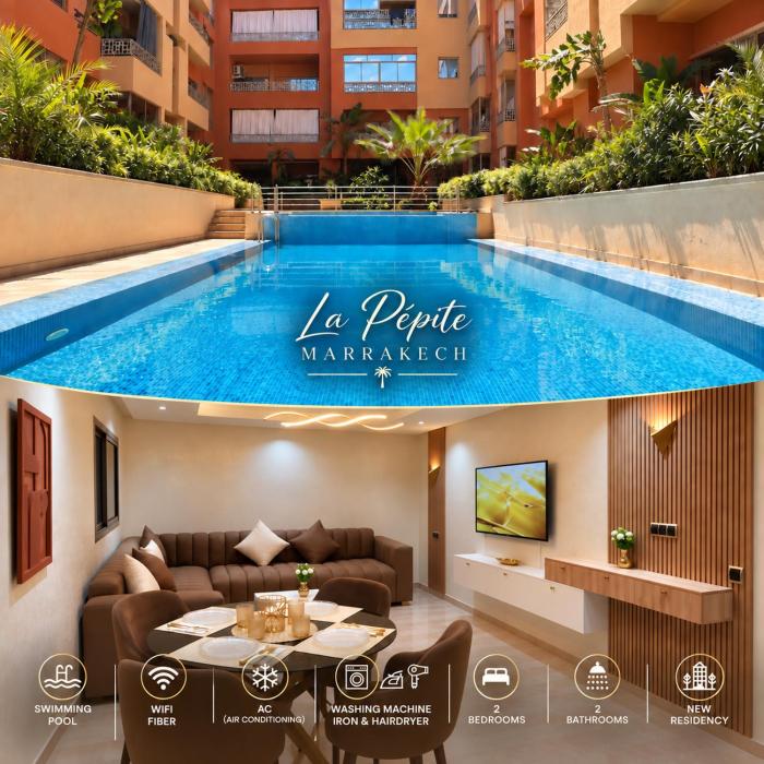 Modern Apartment with Swimming Pool, Air Conditioning, Fiber, SmartTV and Balcony