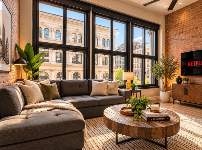 Luxury apartment in heart of downtown