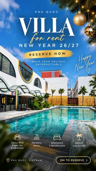 Tropical 5BR Villa Family Friends Getaway