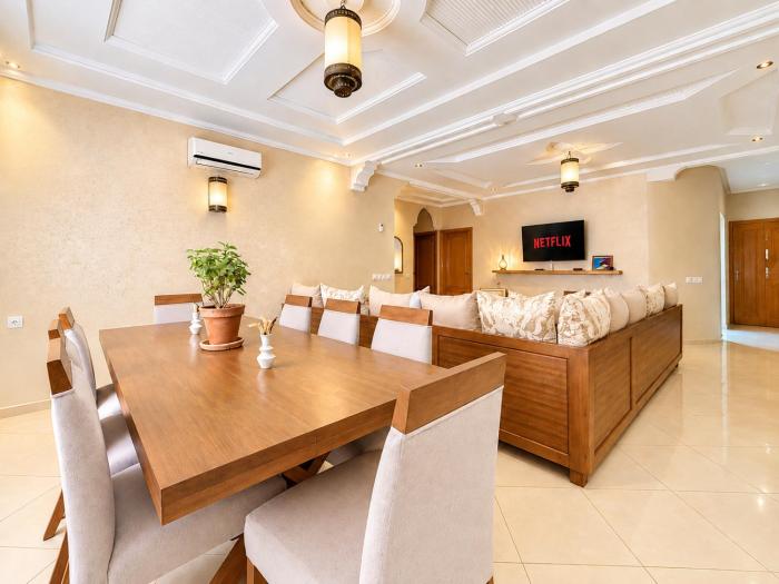 Amazigha - Elégant appartement à 200 m de la plage