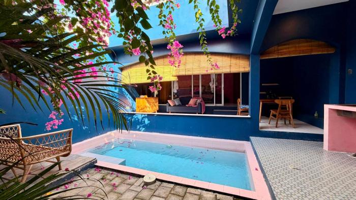 Chic Blue & Pink 1Br Villa at Tabanan with Private Pool