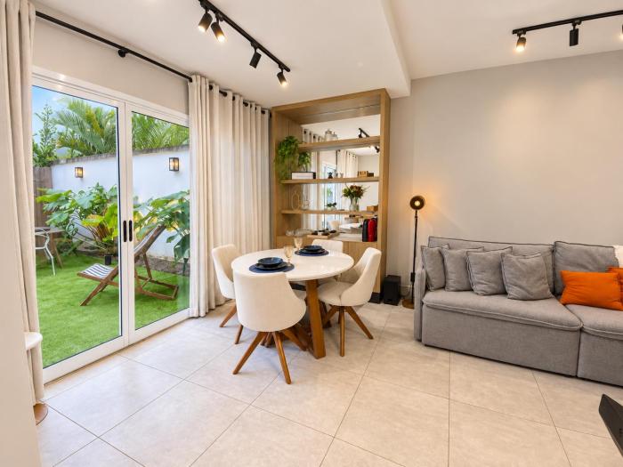 Apto com jardim e espaço para churrasco privado