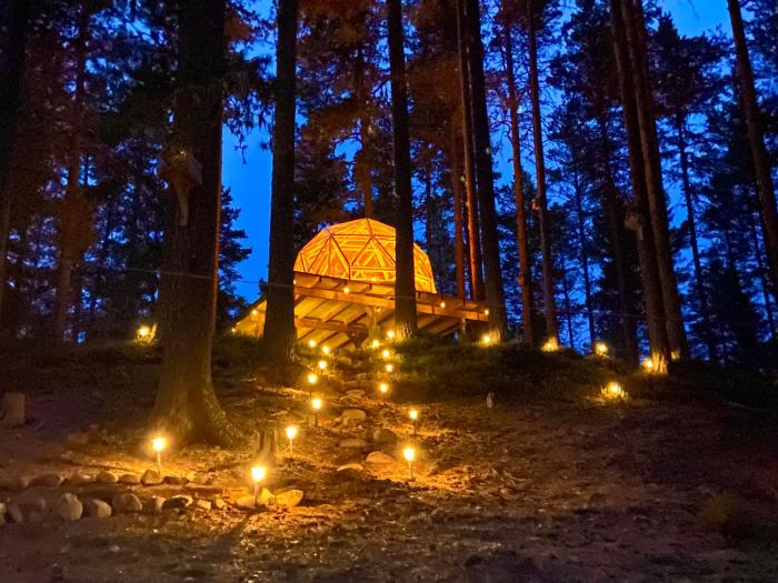 Treehouse Dome in the Wilderness