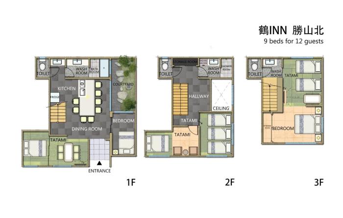 鶴Inn JR環状線 近鉄奈良線 大阪 天王寺 奈良 関西空港直通 贅沢な和モダン一軒家 勝山北