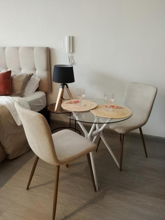 Modern and comfortable café studio across from Movistar Arena