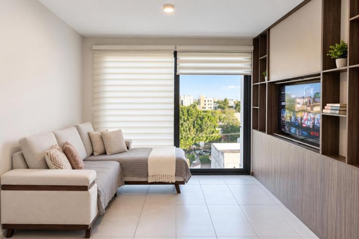 Loft acogedor con azotea y asador, Providencia
