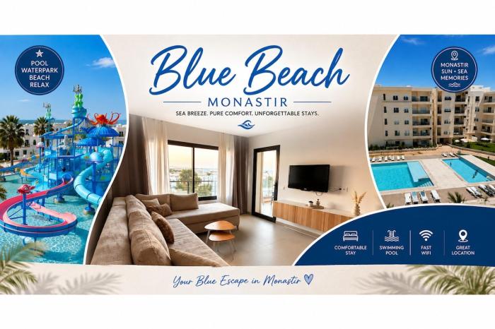 Blue Horizon Monastir, toboggans, piscine, plage