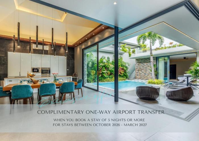 3 Bedrooms Private Pool Villa at Palm Villa near Bangtao Beach, Phuket
