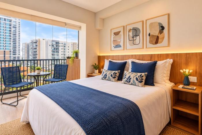 Loft de Luxo Brooklin ao lado Metro - 5 min Congonhas
