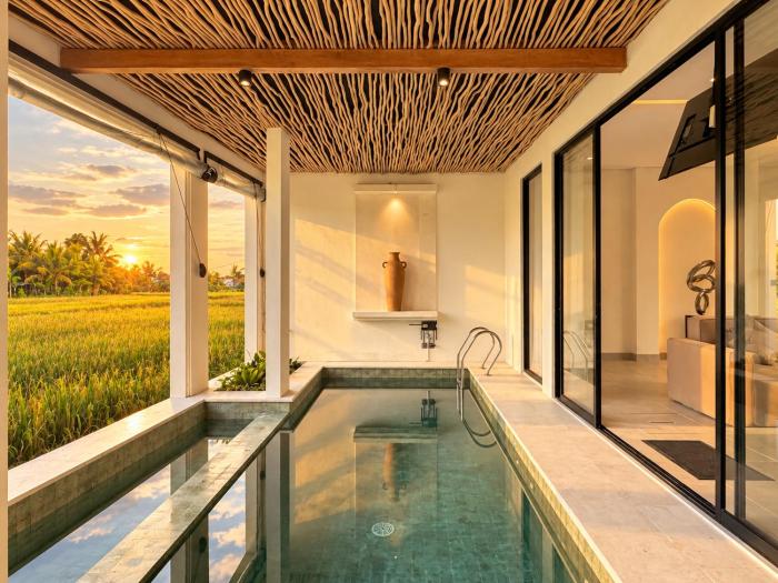 Previere Ubud - 3BR Villa with Pool and Ricefield View